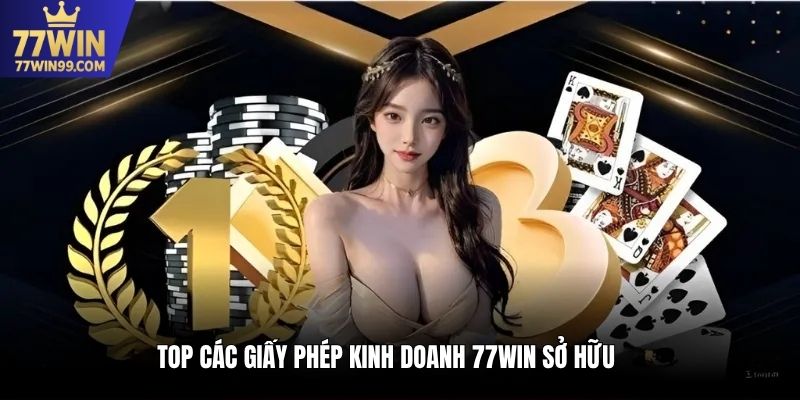 Top các giấy phép kinh doanh 77win sở hữu
